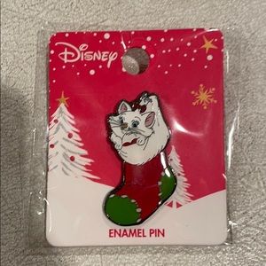 Disney Loungefly Marie in Christmas stocking pin